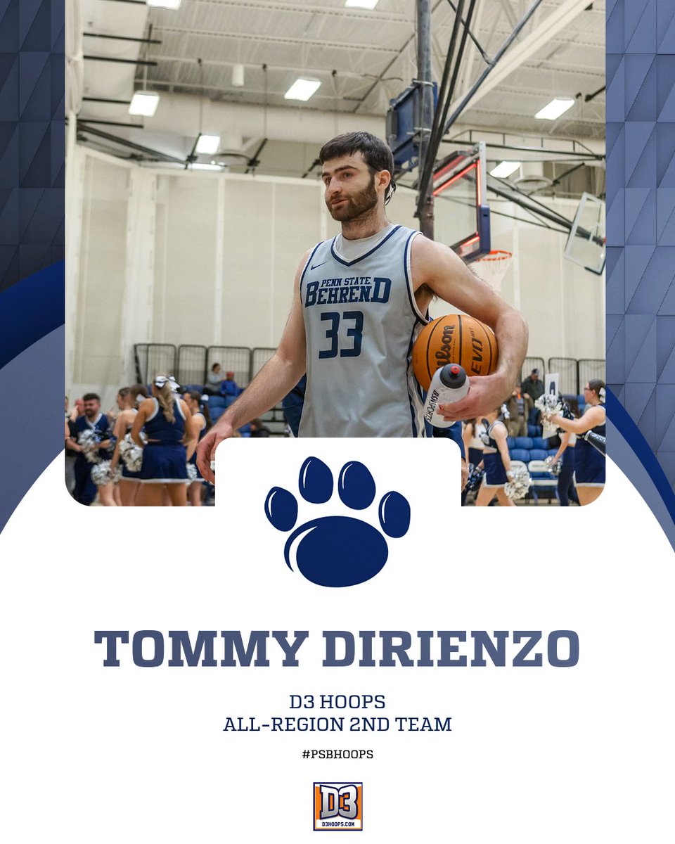 Congratulations to Tommy DiRienzo on being named to the <a href="/d3hoops/">D3hoops/Patrick Coleman</a> All-Region Second Team. This is the second year in a row that Bones has been named to an All-Region Team!