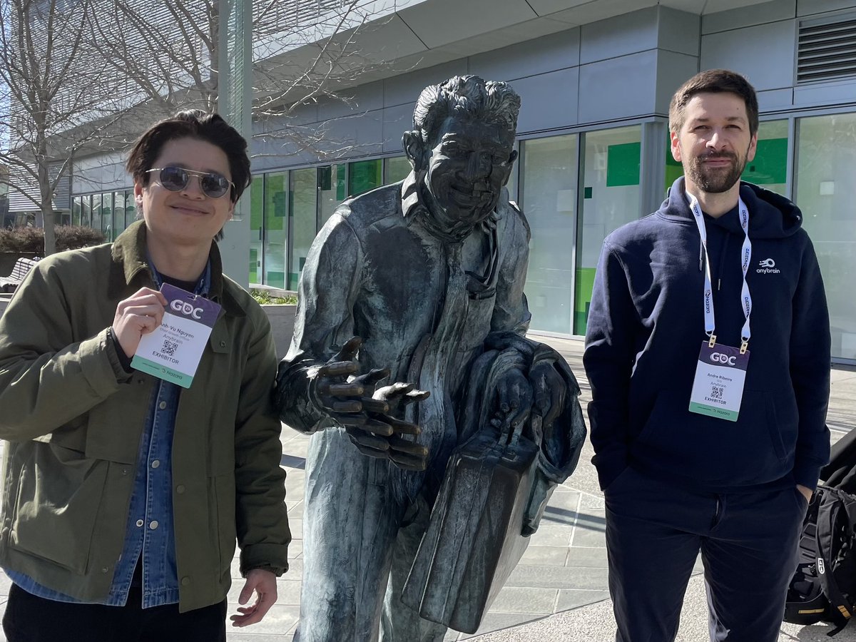 Anybrain (@anybraingg) on Twitter photo Here we are at <a href="/Official_GDC/">Game Developers Conference</a> ! 👾
We are pretty busy but we always make sure to pass by The Shaking Man statue at Yerba Buena gardens!
Come say hi and let’s find how Anybrain can help upgrade your videogame’s security! Here we are at <a href="/Official_GDC/">Game Developers Conference</a> ! 👾
We are pretty busy but we always make sure to pass by The Shaking Man statue at Yerba Buena gardens!
Come say hi and let’s find how Anybrain can help upgrade your videogame’s security!