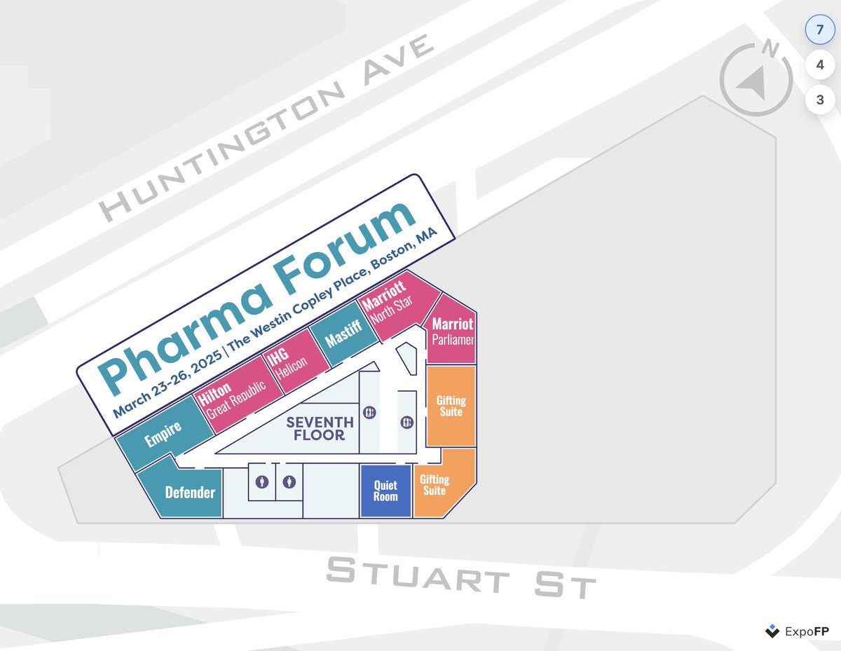 ExpoFP (@fp_expo) on Twitter photo Donโt miss Pharma Forum 2025, organized by <a href="/InformaConnect/">Informa Connect</a> , taking place at The Westin Copley Place on March 23โ26.
Explore the multi-level floor plan featuring irregular shapes and an intuitive Wayfinding for better navigation: surl.li/ulrgrq
#PharmaForum2025 #ExpoFP Donโt miss Pharma Forum 2025, organized by <a href="/InformaConnect/">Informa Connect</a> , taking place at The Westin Copley Place on March 23โ26.
Explore the multi-level floor plan featuring irregular shapes and an intuitive Wayfinding for better navigation: surl.li/ulrgrq
#PharmaForum2025 #ExpoFP