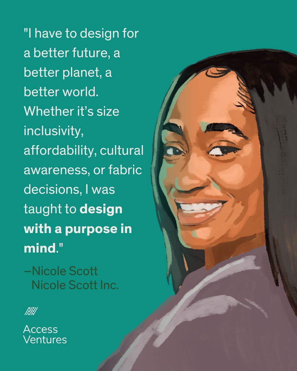 Fashioning A Dream Come True ➡️ Check out <a href="/nicolescottinc/">NICOLE SCOTT</a>'s story in our new playbook on our First Dollar Initiative, aimed at helping underserved entrepreneurs grow their startups: accessventures.org/downloads/the-…