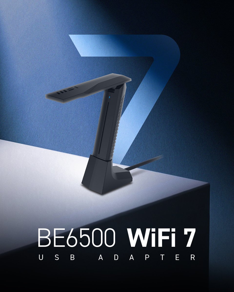 MSIBenelux's tweet image. Als je last hebt van trage WiFi, waarom probeer je dan niet de MSI BE6500 WiFi 7 USB Adapter?
Steek hem gewoon in en geniet van naadloos streamen, gamen en werken zonder beperkingen 🚀

Leer meer: msi.com/Networking/BE6…

#WiFi7 #MSINetworking #USBAdapter #BE6500