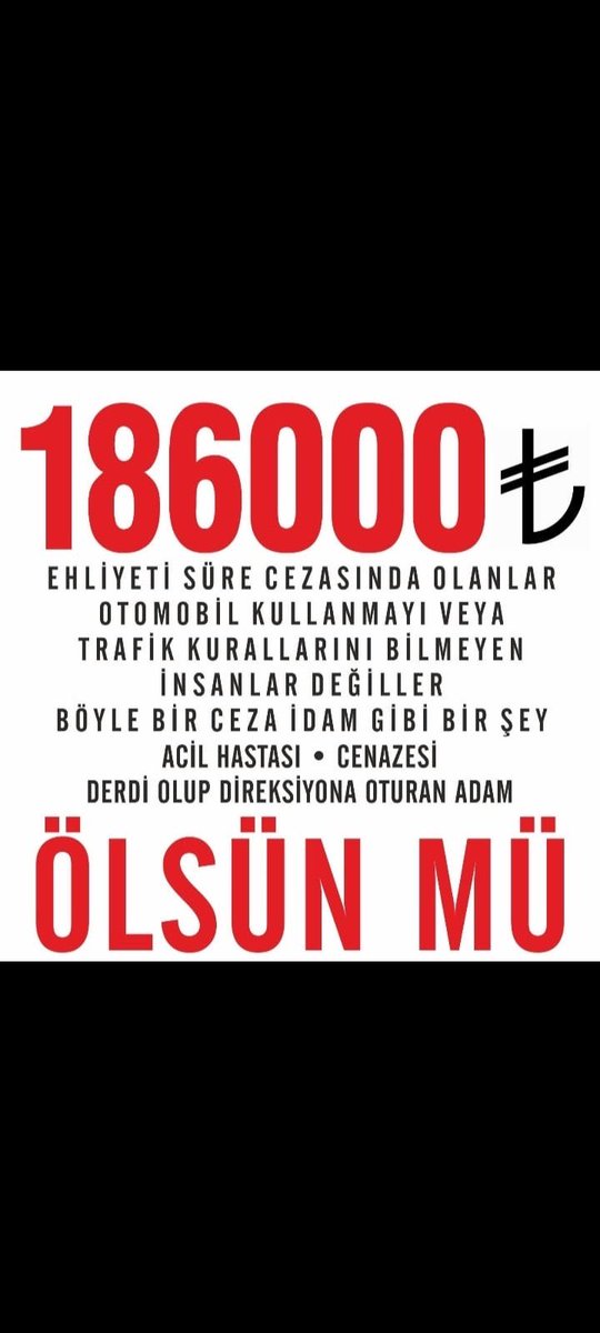 MEHMET AYAZ (@mehmeta09788481) on Twitter photo #EhliyetAffı 18bin olan ceza ehliyetsizler çoğaldığı için 186 bine çıkarmak Devletin adil bir davranış biçimi değildir. Sayın cumhur başkanım iyiniyetiniz için önce af gelmeli. <a href="/RTErdogan/">Recep Tayyip Erdoğan</a> #EhliyetAffı 18bin olan ceza ehliyetsizler çoğaldığı için 186 bine çıkarmak Devletin adil bir davranış biçimi değildir. Sayın cumhur başkanım iyiniyetiniz için önce af gelmeli. <a href="/RTErdogan/">Recep Tayyip Erdoğan</a>