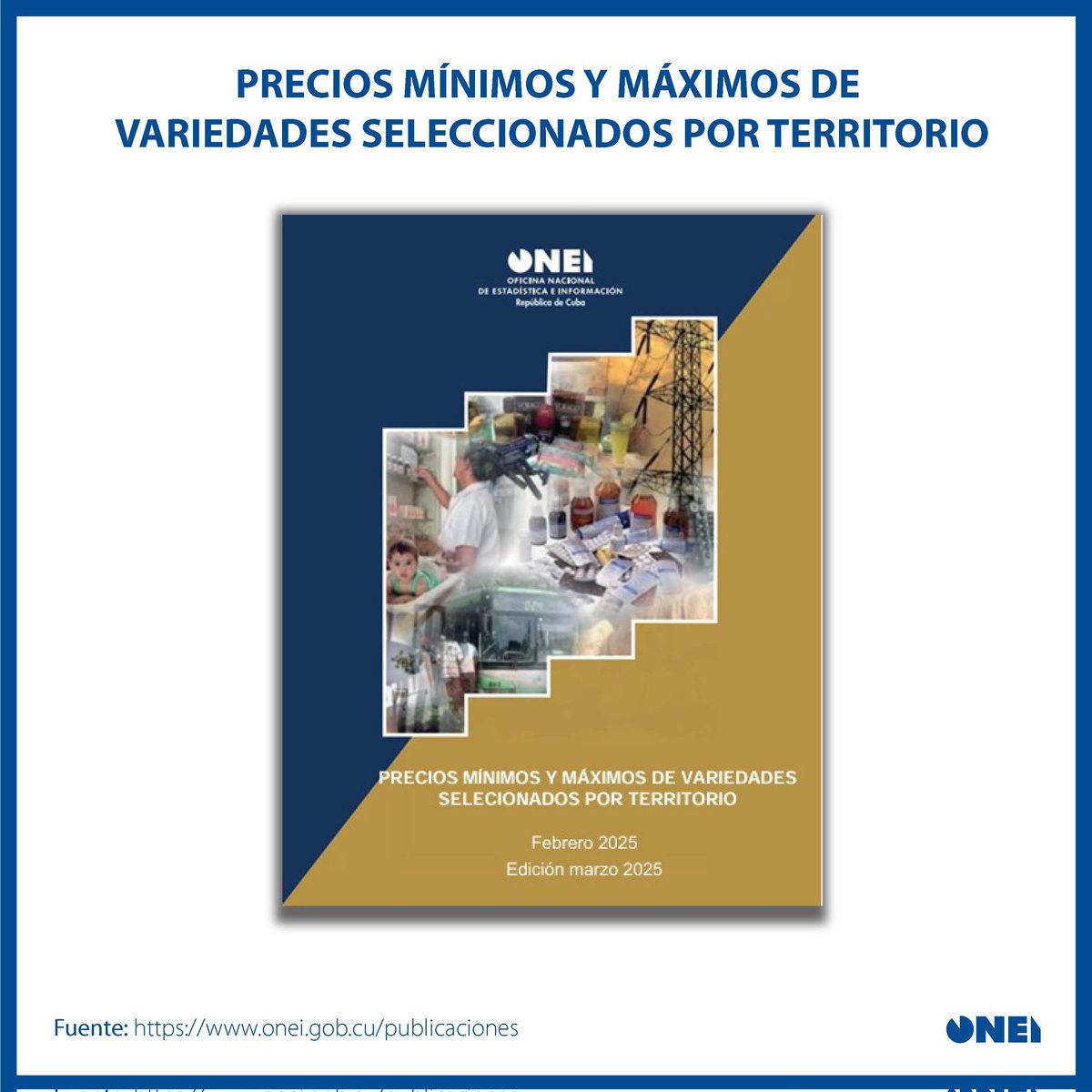 #IPC | 🤔 Encuentra cómo se comportaron los precios de algunos bienes y servicios en todos los territorios de #Cuba🇨🇺 durante el mes de febrero. 

📌📊 Consulta nuestros #DatosPrecisos sobre precios en la web de la #ONEI: 
onei.gob.cu/precios-minimo…