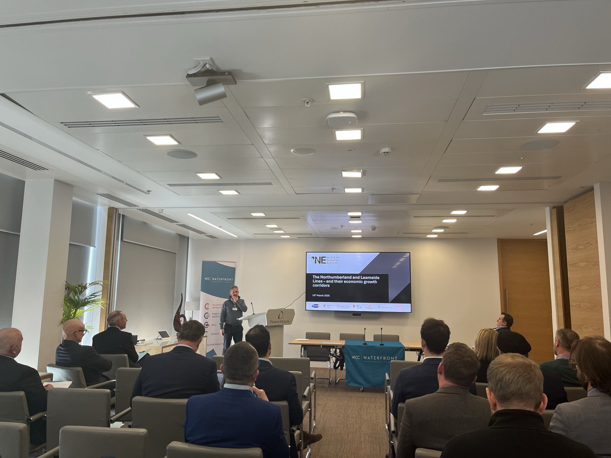 Ian Freshwater from <a href="/NorthEast_CA/">North East Combined Authority</a> gives huidance on how to deliver the new Northumberland and Leamside Railway Lines and their associated economic growth corridors #NorthDev25