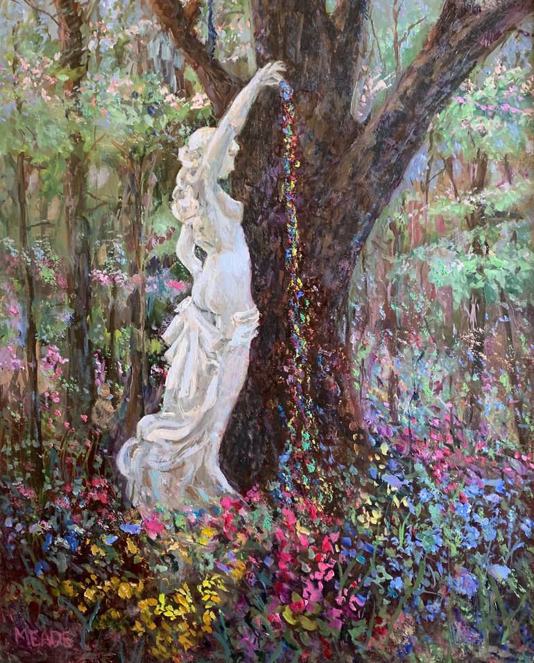 HistoriumU's tweet photo. When Persephone returns from the underworld, the earth exhales in crocus and clover. Her ascent is not simply seasonal — it is cosmic rhythm, the ancient pulse of seed breaking shell, of grief softening into green. #FolkloreSunday

🎨Phil Meade https://t.co/mImt4QjYrS