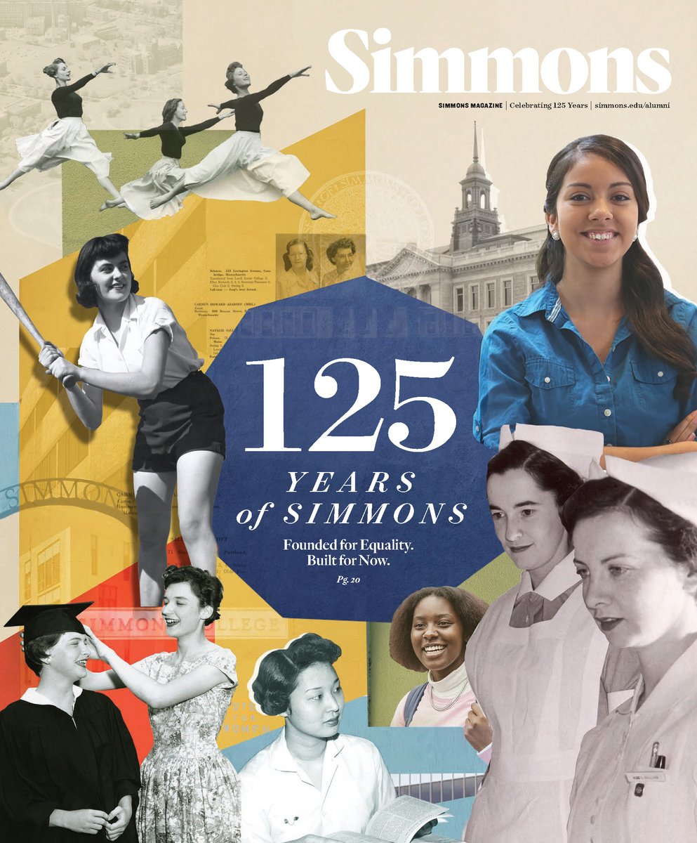 As Simmons celebrates our 125th anniversary, we are proud to share a special commemorative issue of Simmons Magazine, created by University Communications and the Office of Advancement.  

Read the magazine: ow.ly/gU5250VjhnR 

#SimmonsUniversity #MySimmons #Simmons125