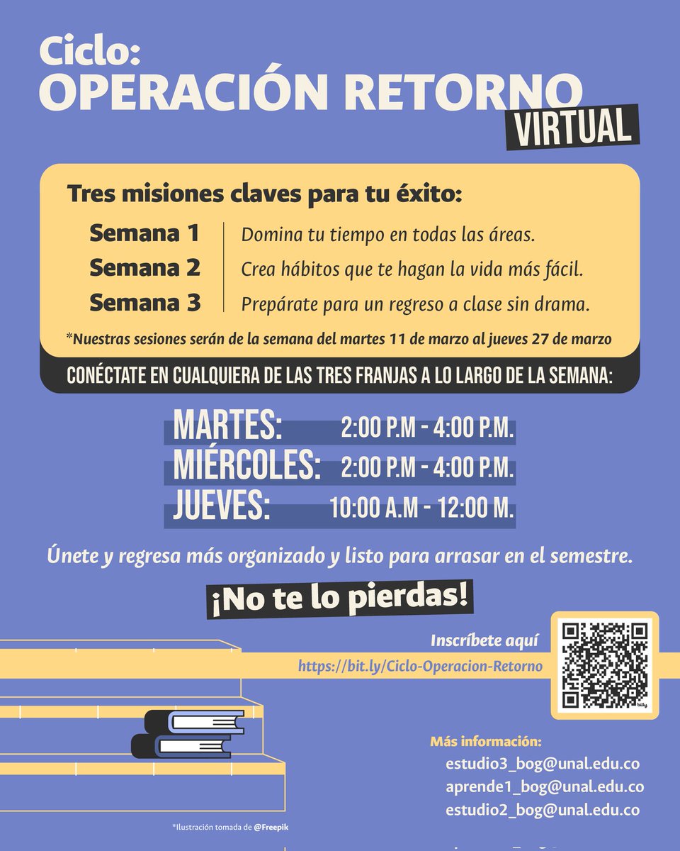 ¿Listo para volver con toda?

Durante las vacaciones, prepárate para un regreso sin caos ni estrés.

Para participar inscribete en el siguiente formulario: forms.gle/eGj6fhRoMR4RXc…