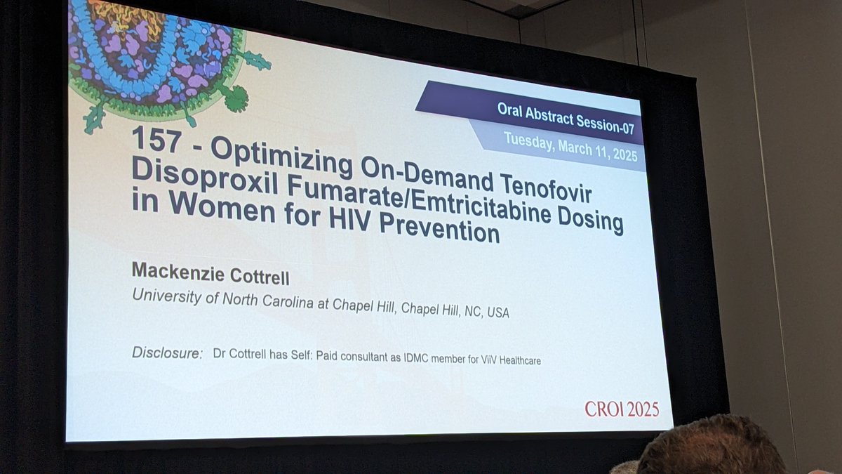 CPACLab's tweet image. #CROI2025 was fantastic! We are incredibly proud of Mackenzie Cottrell and her well-received oral presentation, "Optimizing On-Demand Tenofovir Disoproxil Fumarate/Emtricitabine Dosing in Women for HIV Prevention", which is featured on NATAP!
natap.org/2025/CROI/croi…