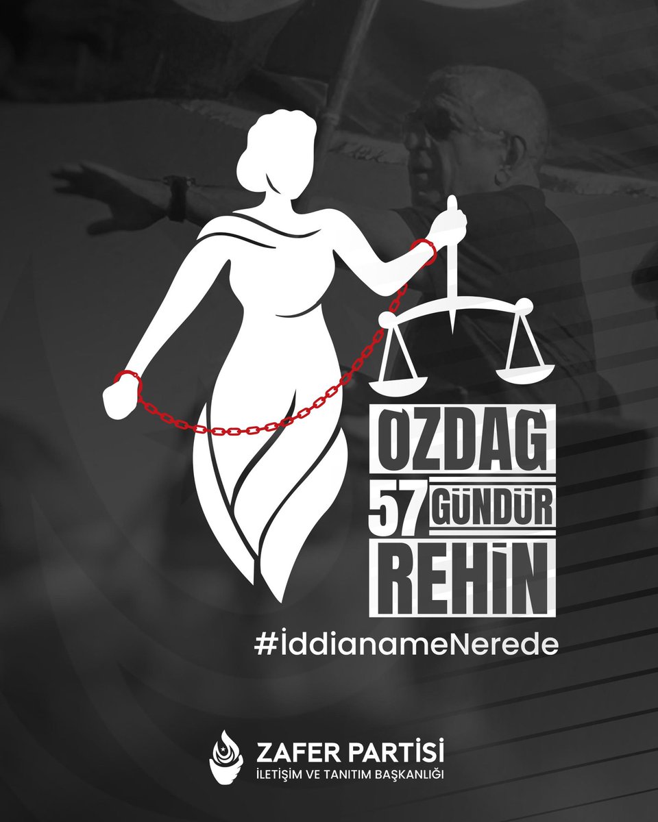 dalyan_nuri's tweet photo. Genel Başkanımız Sayın Prof. Dr. Ümit Özdağ 57 gündür çözüm süreci için rehin tutuluyor. "Süreci Baltalayacağız" sözleri ve bu sürece karşı dik duruşunuz göz korkuttu. Sonucunda iddianame bile hazırlamadan Genel Başkanımızı tutukladılar. Tüm bu hukuksuzlukların üstüne nasıl askerimize kurşun sıkanlarla sözde barış sürecini yürütürsünüz? Sanmayın ki bizi susturabileceksiniz, sanmayın ki Türk Milleti bugünleri unutacak... Türk'ün hafızası var.
#iddianameNerede