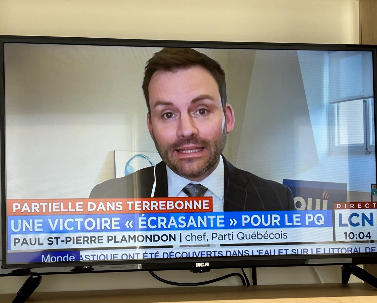 .<a href="/PaulPlamondon/">Paul St-Pierre Plamondon</a> sur les ondes de <a href="/tvanouvelles/">TVA Nouvelles</a>, affirme qu'hier, c'est le mot confiance qui ressort, au-delà de la politique, les gens aiment comment on travaille et veulent récompenser cela. Ils veulent faire partie de cela. Il y a de l'espoir aussi, l'espoir de rebâtir.