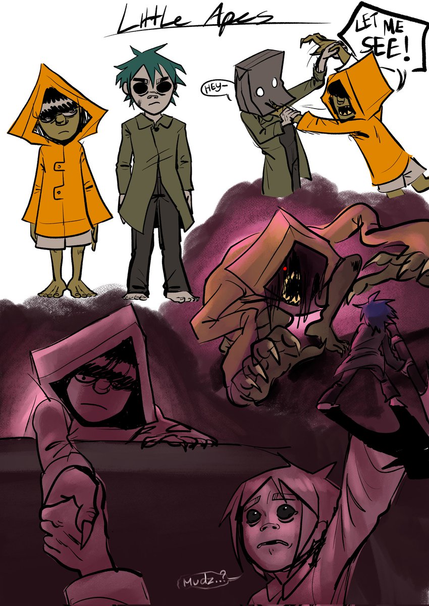 RussItsDARE's tweet image. Little Apes #littlenightmares #gorillaz #Littlenightmares2