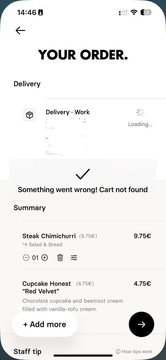 Something went wrong ✔️