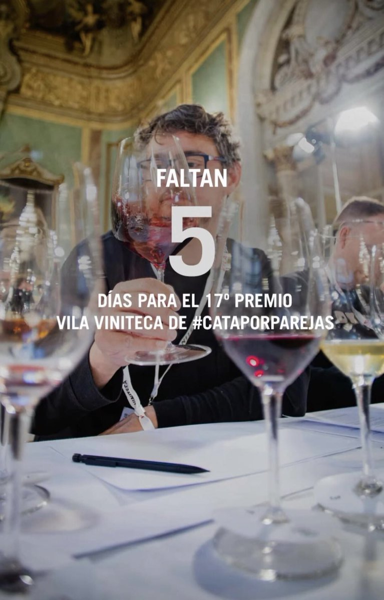 Faltan 5 días para la Cata por Parejas!😍🎉😍🎉