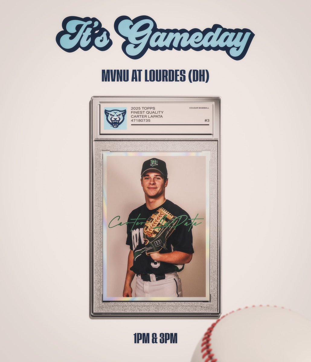 MVNU Athletics (@mvnu_cougars) on Twitter photo .<a href="/MVNUBaseball/">MVNU Baseball</a> plays a doubleheader at Lourdes University today! The DH starts at 1pm.
(No stream or live stats) .<a href="/MVNUBaseball/">MVNU Baseball</a> plays a doubleheader at Lourdes University today! The DH starts at 1pm.
(No stream or live stats)