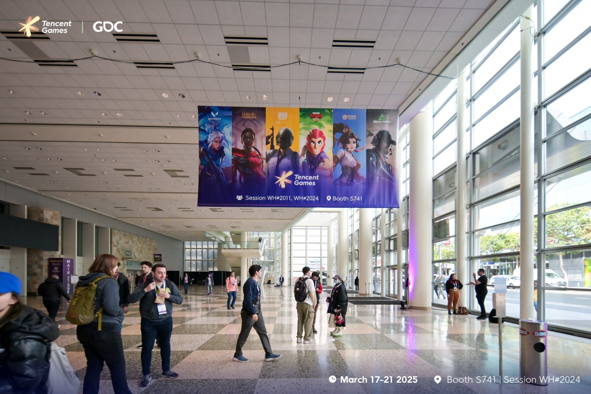 TencentGlobal's tweet image. Hey #GameDevelopers, let’s build the #futureofgaming together at #GDC2025! We’re here with game-changing tech, creative tools &amp;amp; industry insights to help you level up. Let’s talk publishing, AI, and next-gen experiences! Swing  by @TencentGames booth S741 &amp;amp; connect with us!