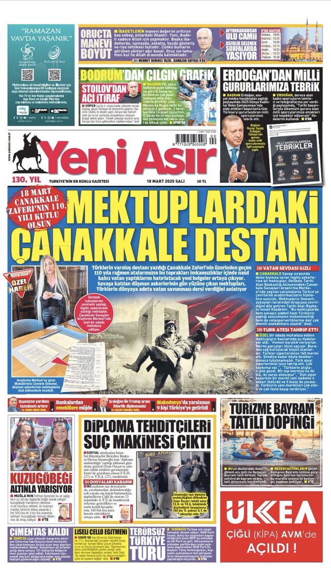 Cenneteeee's tweet photo. Çanakkale Zaferi’nin 110. yılında, savaşın içindeki duyguları mektuplarla anlatan özel haberimiz @YeniAsir’da! #ÇanakkaleGeçilmez

https://t.co/QtY9C4Ppcq https://t.co/9TzC1zw7Hb