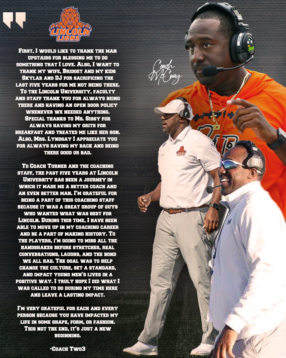 My time at Lincoln has come to an end, it’s bittersweet but I have a lifetime of memories and bonds that will never be broken 🧡💙