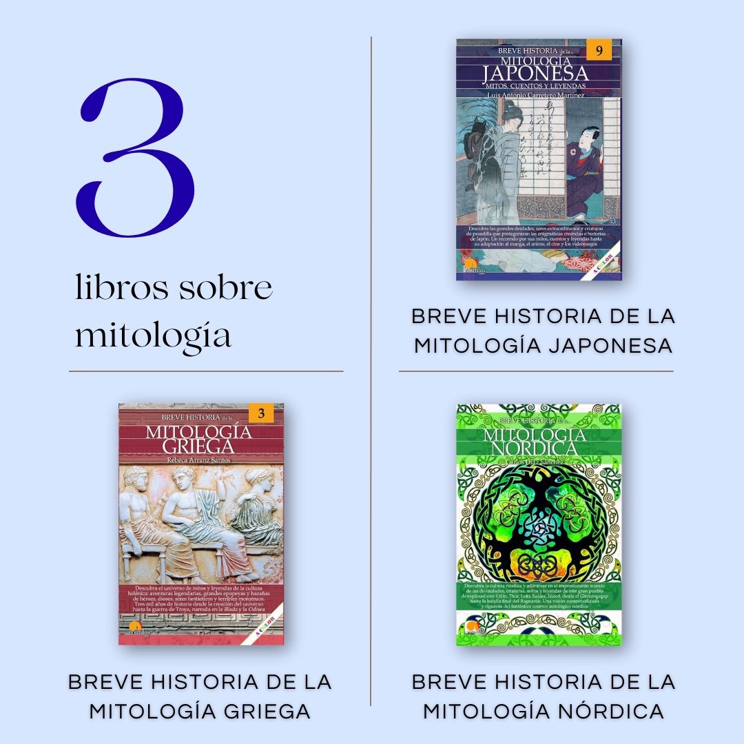🔱📚 Descubre los mitos que dieron forma a la historia con los libros de mitología de Ediciones Nowtilus. Dioses griegos, héroes nórdicos, leyendas egipcias… ¡Un viaje épico te espera! 🏺✨

📖 Encuéntralos aquí 👉 quares.es/es/ediciones-n…

#Mitología #Libros