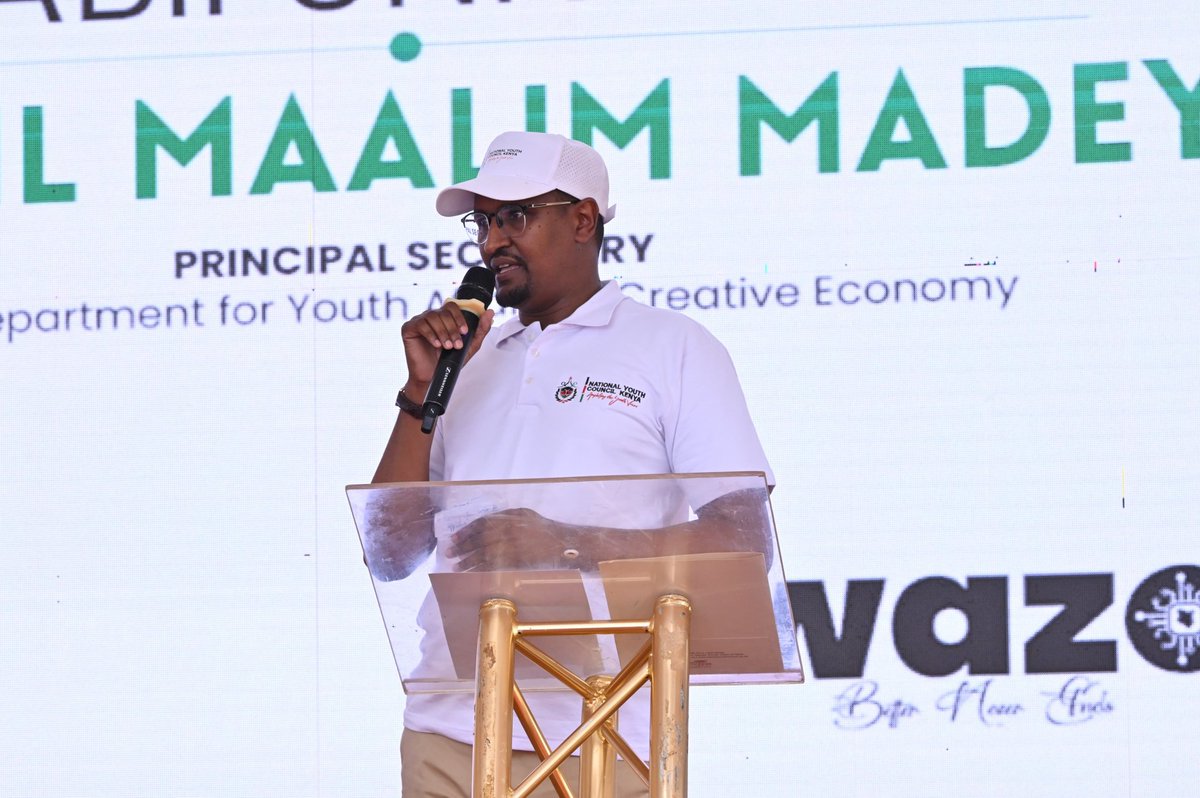 NYOTA_Kenya's tweet photo. Today the National Project Manger @AugustineMayabi joined @moyasa_ke CS @Waziri_Mvurya and @SDY_Ke PS @IsmailMaalim19 at @KibabiiUni for the inaugural Wazo youth forum where he shared about the NYOTA Project that will be implemented nationwide. @NYC_YouthVoice #NYCWazoForum https://t.co/UefshLrEIO