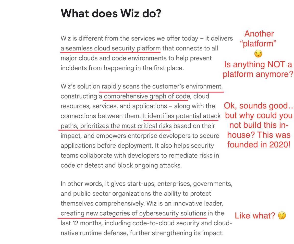$GOOG, trading at 18x ‘25 P/E, acquires Wiz for $32bn at 64x  annualised, 32x projected ‘25 revenue. Wiz was founded in 2020 and markets itself as a “seamless cloud security platform”. Ok then.

Is this a smart move? Google is a distant #3 in Cloud with 12% share, so it needs to