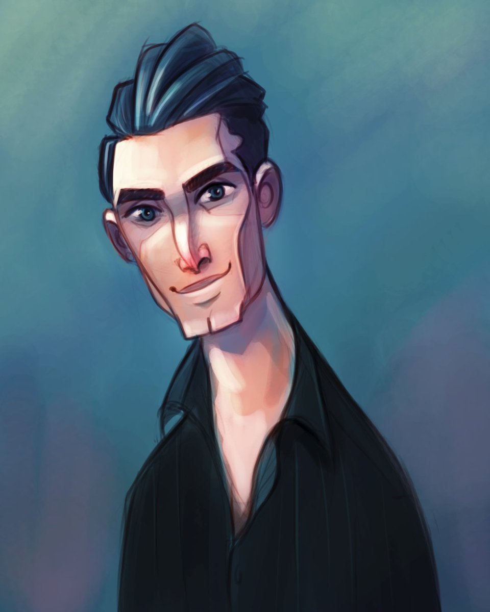 nickjjackson's tweet image. In digging through some archived projects I found this self portrait. I was trying out a new style and pushing features. Look at those eyebrows. 😂
#selfportrait #eyebrows
