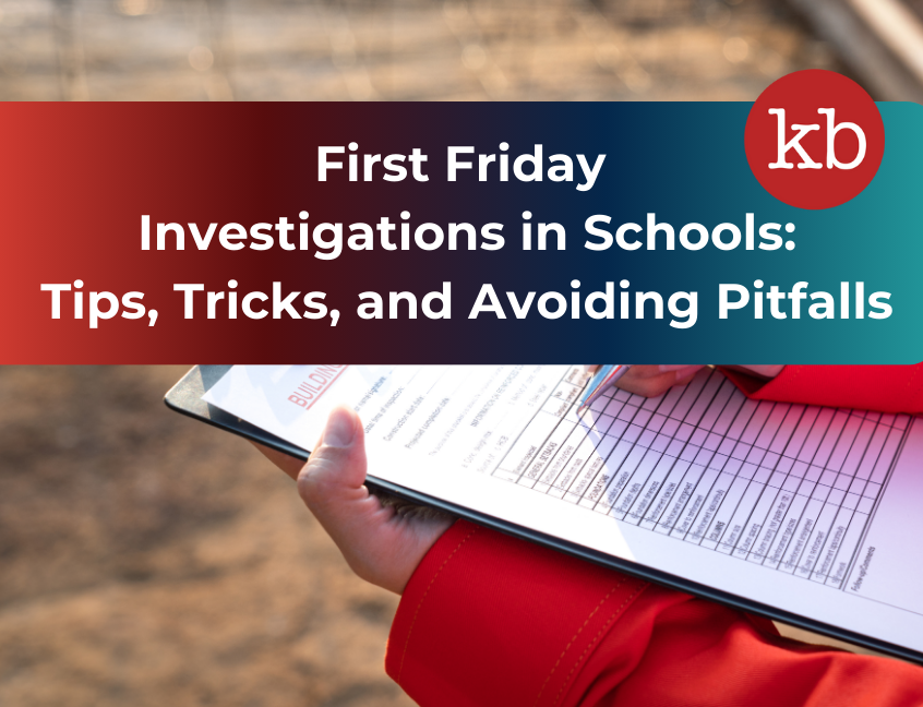 Our team is ready to support your district in managing Investigations and their legal implications. In the March edition of First Friday, Attorneys provided critical insights into the question of Investigations in Schools.
For resources visit our website: loom.ly/t5CI6Sw