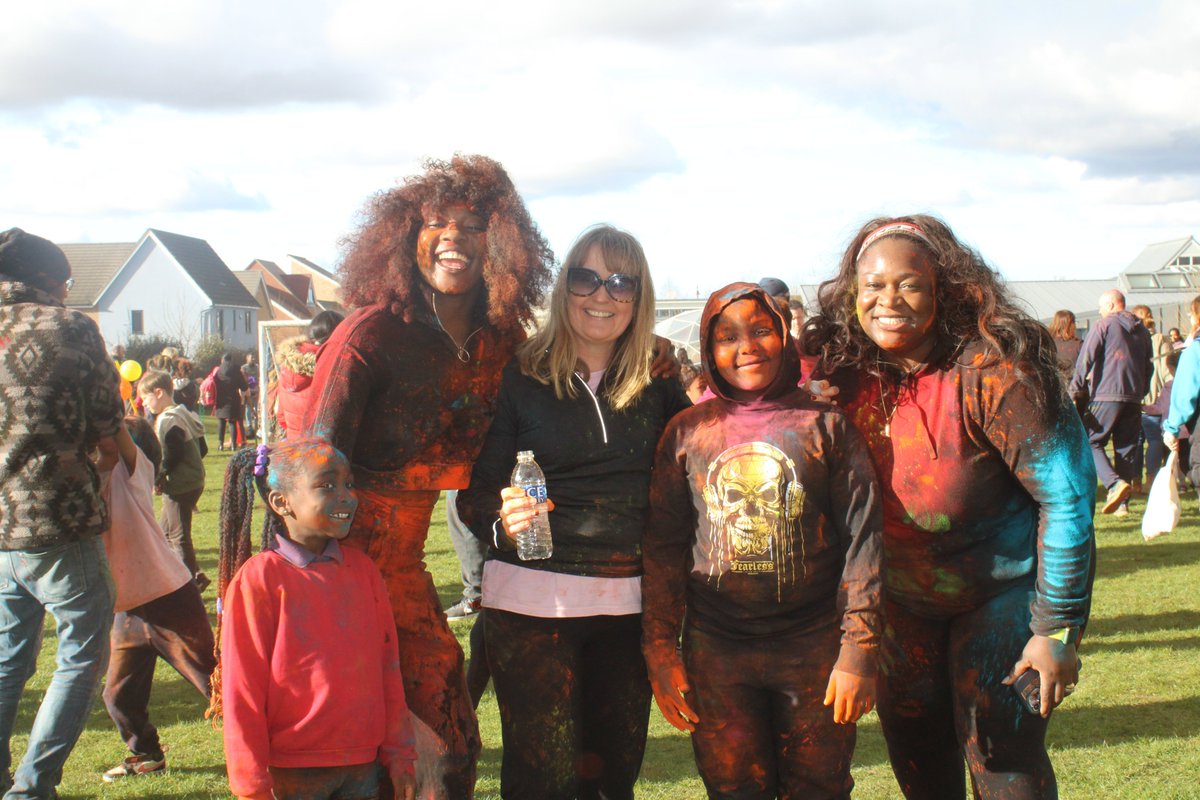 Fantastic fun at the Holi Festival Colour Run #holifestivalofcolours #community