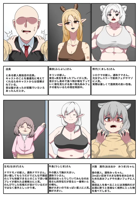 おまけの登場人物紹介だけ公開 