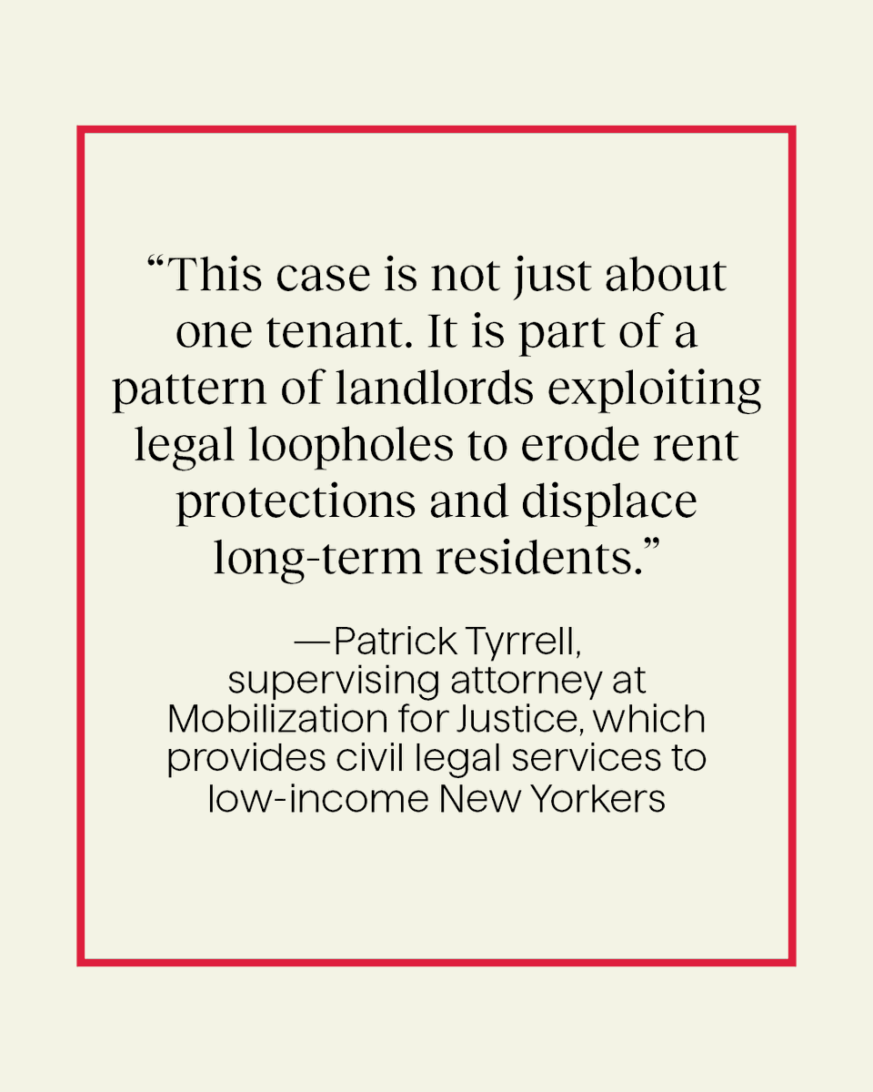 Gothamist's tweet image. What happens to your rent-controlled apartment after your death? bit.ly/4hJE0nQ