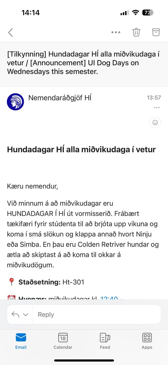Þakka þér Háskóli Íslands þetta eru upplýsingar sem koma vel að notum í mínu lögfræði námi. Missi svefn af spenningi um nýjar upplýsingar um háskólakórinn líka