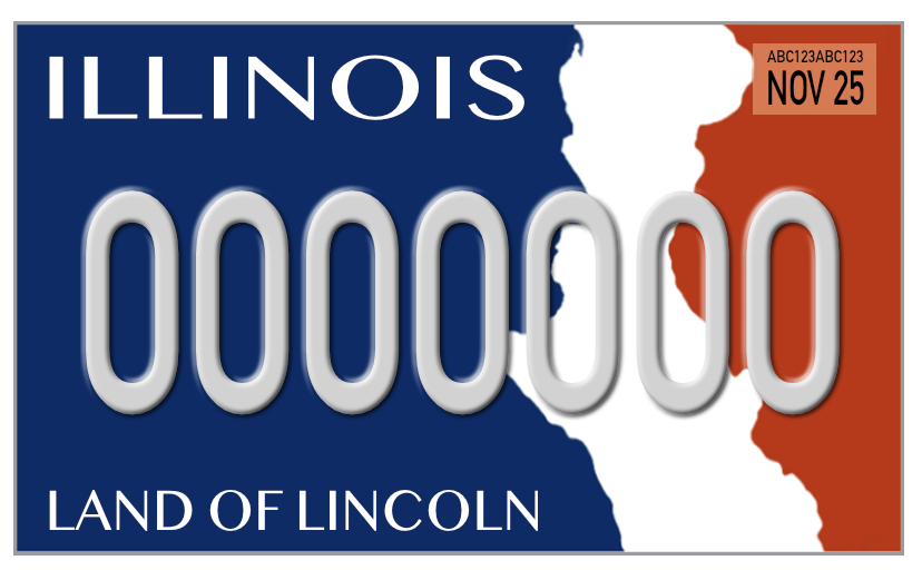 JonnyO's tweet photo. @ILSecOfState, maybe people didn't think we need a new flag, but will they say the same of our license plate? This particular flag design could do the job. https://t.co/u9yCf34ZkX