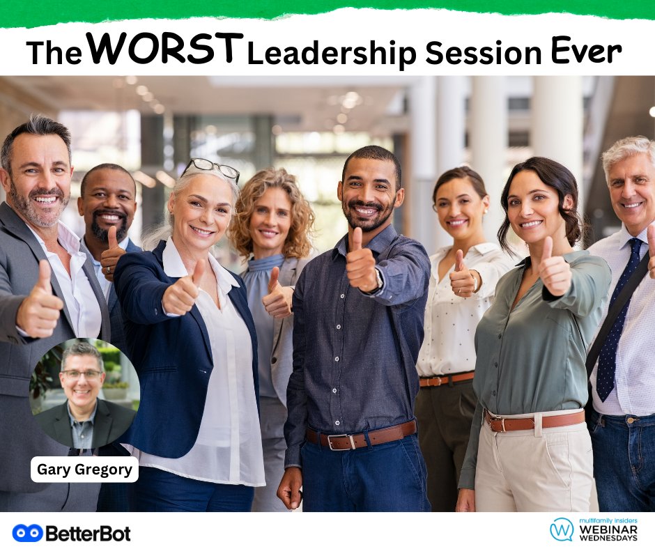 brentwilliams2's tweet image. From micromanaging to the point of insanity to delivering the most passive-aggressive emails known to man, we&apos;ll cover it all. Register here: multifamilyinsiders.com/shop-multifami… #WebinarWednesdays #MultifamilyInsiders @BeeBeeTheBot