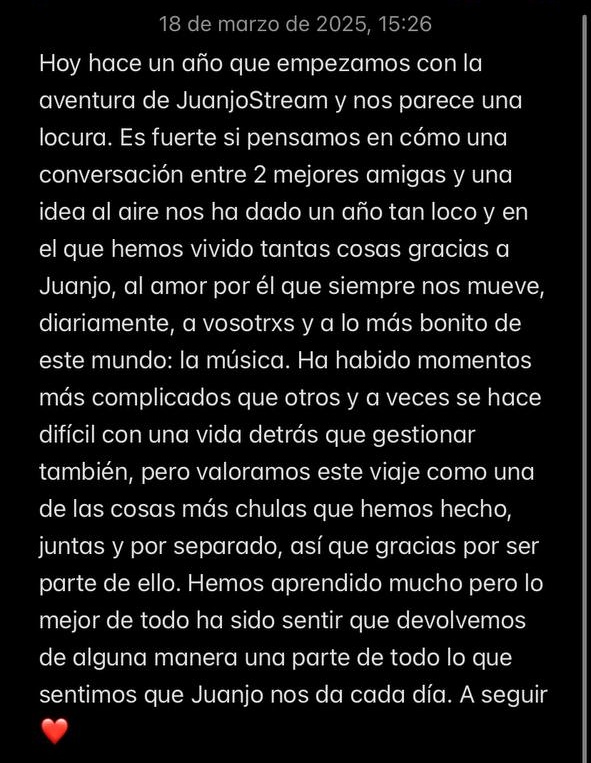 streaming juanjo bona 📜 tweet media