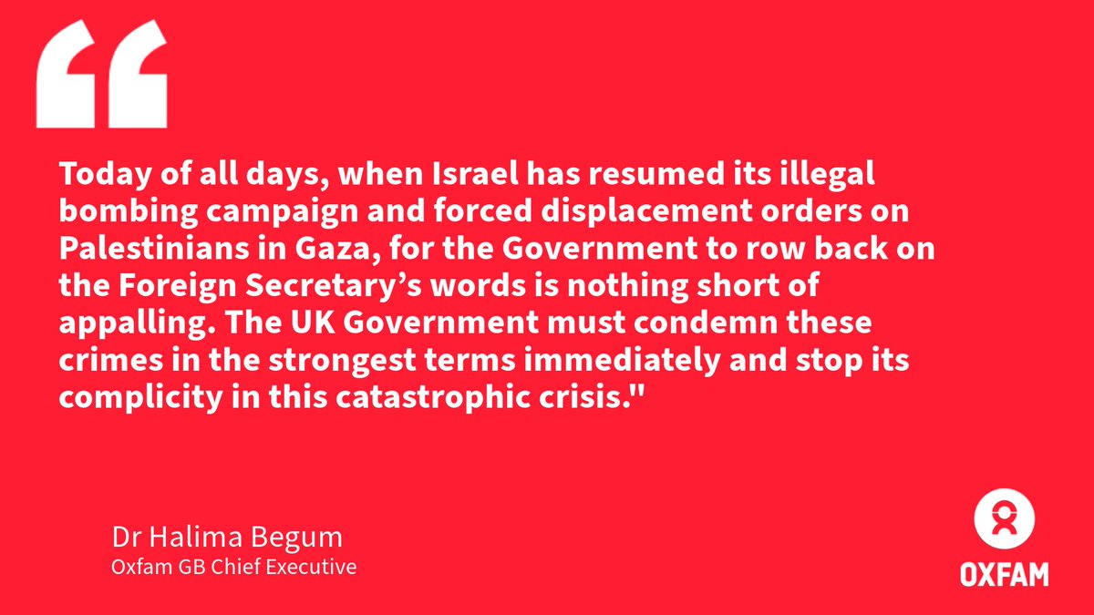 Oxfam News Team (@oxfamgbpress) on Twitter photo In response to No10 backtracking on comments made by <a href="/DavidLammy/">David Lammy</a> in commons, that Israel has breached international law by withholding aid to Gaza, Oxfam's <a href="/Halima_Begum/">Halima Begum PhD</a> says Israel has been committing non-stop violations of international law in Gaza for over a year: In response to No10 backtracking on comments made by <a href="/DavidLammy/">David Lammy</a> in commons, that Israel has breached international law by withholding aid to Gaza, Oxfam's <a href="/Halima_Begum/">Halima Begum PhD</a> says Israel has been committing non-stop violations of international law in Gaza for over a year: