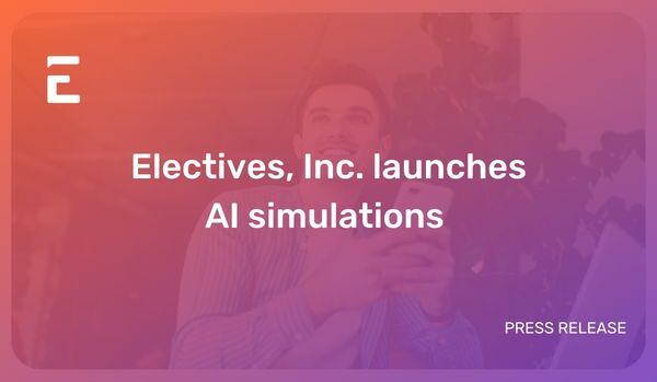 electivesio's tweet photo. For #learning to truly work, you need a safe space for employees to #practice the hard stuff. The moments that build strong cultures.

Electives' partners can now access our new suite of #AI #simulations for real-world practice in a safe environment.
https://t.co/sWSPEAccZ3 https://t.co/uFWKEMNWL9