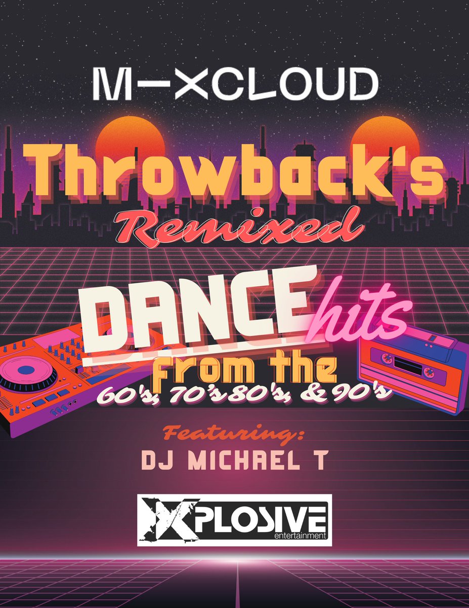 xeevents's tweet photo. Throw it back with a fresh twist! Throwbacks Remixed by DJ Michael T brings you the best hits from the 60s, 70s, 80s, &amp; 90s, remixed &amp; reimagined to keep the groove alive. Let the nostalgia hit, remixed for today’s vibe! https://t.co/tVRoZaCSbQ
#Mixcloud #xeevents #njdj #musicmix https://t.co/RFt9FxQOv0