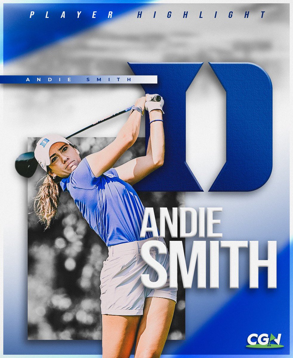 CGN_Plus's tweet photo. Andie Smith Standout Star at Duke University
@DukeWGOLF
Link to article: https://t.co/aQ92M1j7x2
#collegegolf #playerhighlight #amateurgolf #golflife #collegegolfnetwork #goduke https://t.co/aGfQdk5jhM
