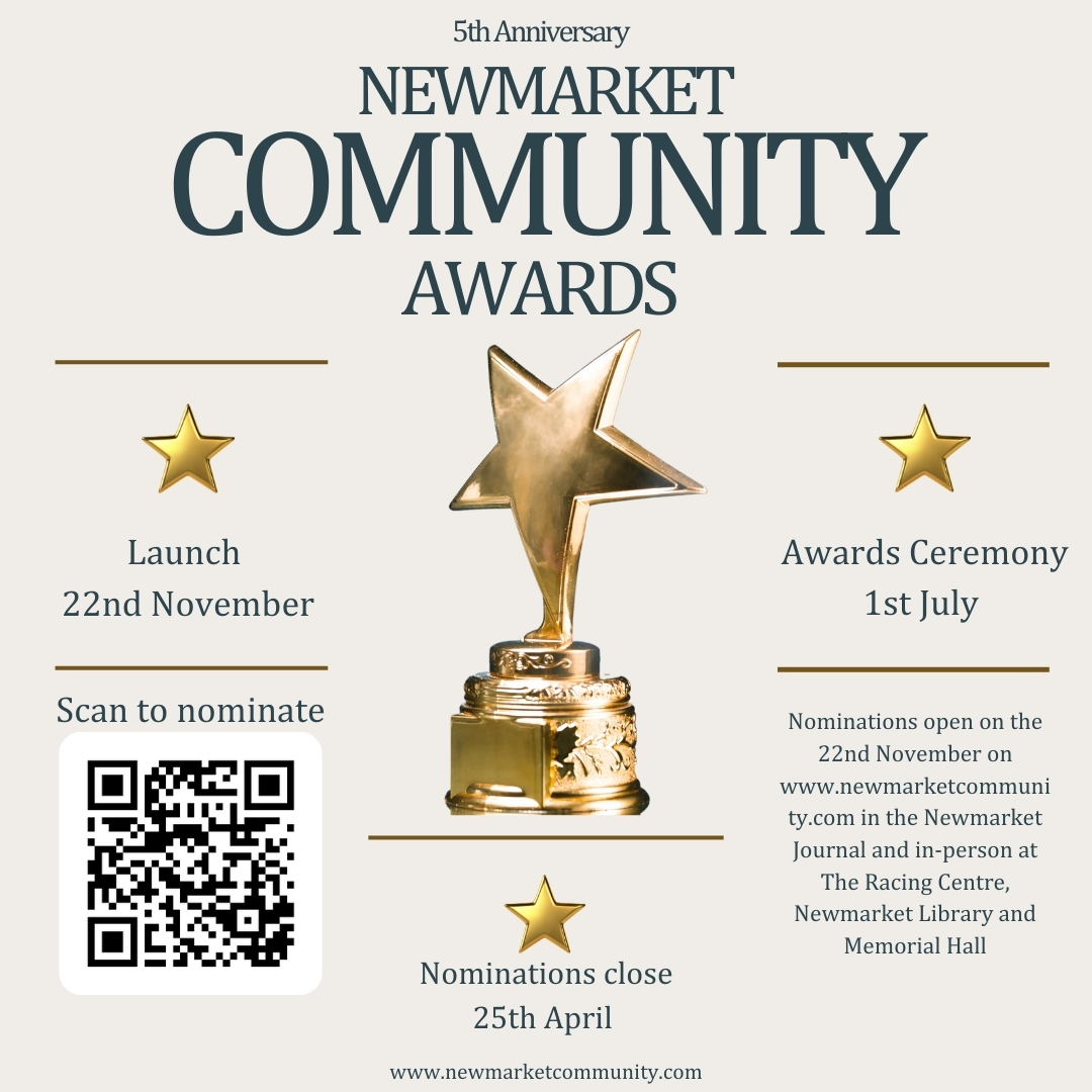 It’s time to shine a light on those who make our community a better place! Nominations are OPEN for the Newmarket Community Awards 2025! Do you know a local hero who deserves to be recognised?
Nominate here --> newmarketcommunity.com
#NewmarketAwards2025 #NewmarketHeroes