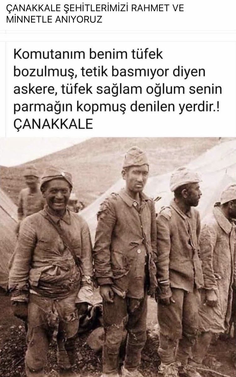 ŞEHİTLERİMİZİ ŞÜKRAN VE MİNNETLE ANIYORUM.