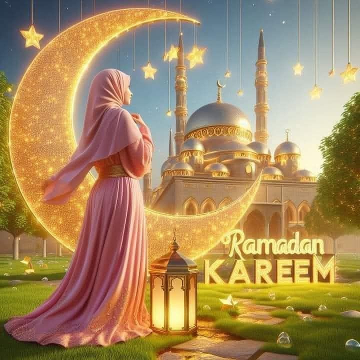 #اللهــم_بشرنا بالذي ننتظره منك ، #وبلغنا المُتسع واليُسر في كُل أمورنا ،
#اللهــم سعادة القلب وقرة العين وجميل #البشــائر"✨🌙
#رمضان 
#رمضان_كريم