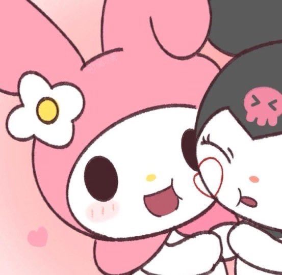 daiIysanrio's tweet photo. my melody &amp; kuromi matching icons ♡ https://t.co/RWRpWYjb4K