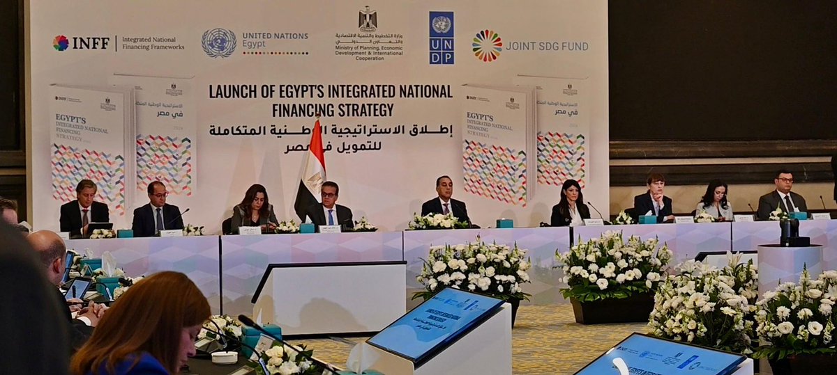 UNDP Egypt (@undpegypt) on Twitter photo 𝗨𝗻𝗱𝗲𝗿 𝘁𝗵𝗲 𝗣𝗮𝘁𝗿𝗼𝗻𝗮𝗴𝗲 𝗼𝗳 𝗛.𝗘. Prime Minister 𝗠𝗼𝘀𝘁𝗮𝗳𝗮 𝗠𝗮𝗱𝗯𝗼𝘂𝗹𝘆, Launch of 🇪🇬 #Egypt’s Integrated Natinal Financing Strategy with Minister Dr. <a href="/RaniaAlMashat/">Rania A. Al Mashat</a>, UNDP Resident Representative <a href="/AFracassetti/">Alessandro Fracassetti</a> & @ElenaPanovaUN, <a href="/UNEgypt/">United Nations Egypt</a> Res Coordinator. 𝗨𝗻𝗱𝗲𝗿 𝘁𝗵𝗲 𝗣𝗮𝘁𝗿𝗼𝗻𝗮𝗴𝗲 𝗼𝗳 𝗛.𝗘. Prime Minister 𝗠𝗼𝘀𝘁𝗮𝗳𝗮 𝗠𝗮𝗱𝗯𝗼𝘂𝗹𝘆, Launch of 🇪🇬 #Egypt’s Integrated Natinal Financing Strategy with Minister Dr. <a href="/RaniaAlMashat/">Rania A. Al Mashat</a>, UNDP Resident Representative <a href="/AFracassetti/">Alessandro Fracassetti</a> & @ElenaPanovaUN, <a href="/UNEgypt/">United Nations Egypt</a> Res Coordinator.