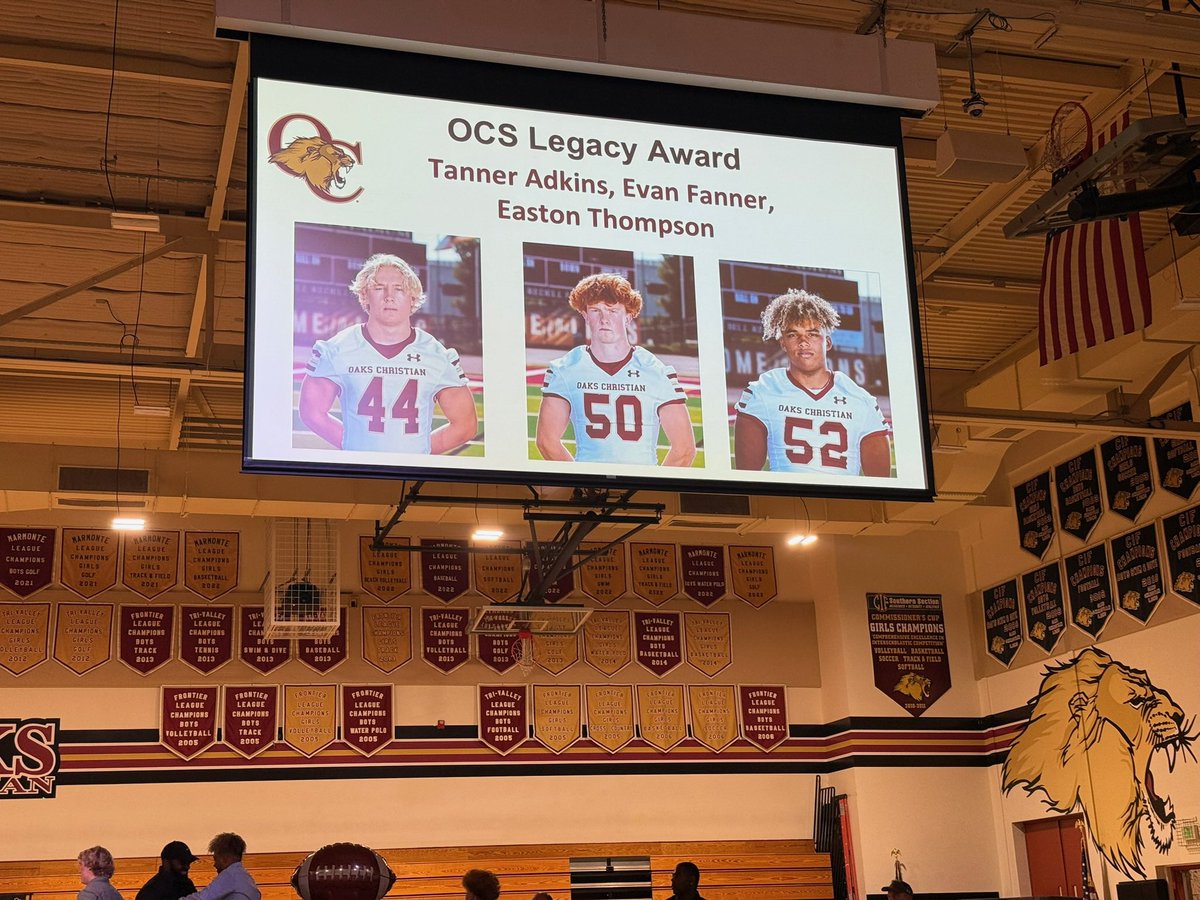 Easton Thompson (@eastonthompson9) on Twitter photo Blessed and honored to receive Linebacker of the year award, Oaks Christian Legacy award, and be named All-League first team Linebacker. Thank you to all my coaches and teammates the past 4 years that helped me get to where I am now. All glory to God. <a href="/oclionsfootball/">OC Lions Football</a> Blessed and honored to receive Linebacker of the year award, Oaks Christian Legacy award, and be named All-League first team Linebacker. Thank you to all my coaches and teammates the past 4 years that helped me get to where I am now. All glory to God. <a href="/oclionsfootball/">OC Lions Football</a>