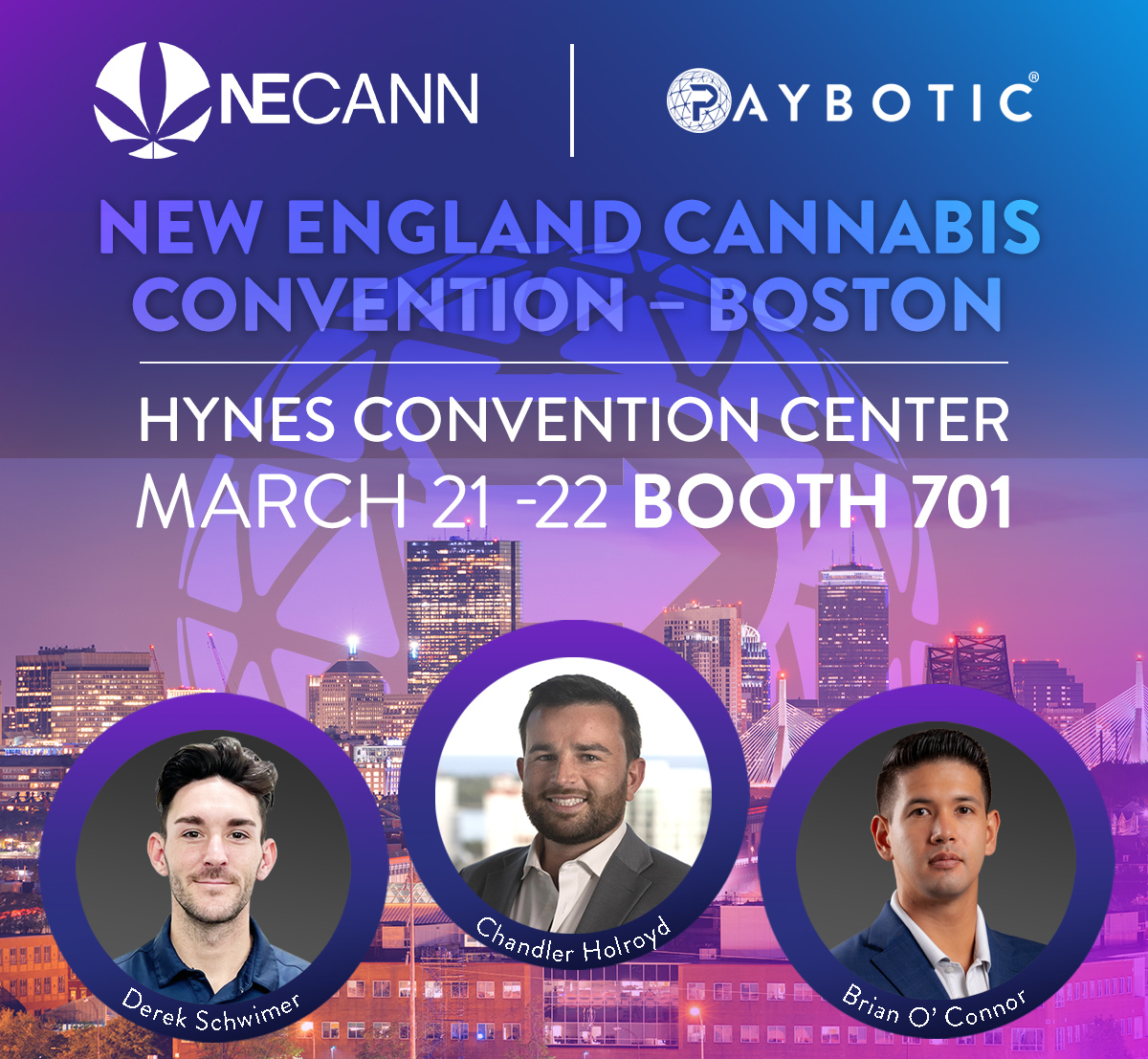 The Paybotic Team is head to NECANN and we've got some exciting new solutions to talk about. Stop by booth 701 to learn more. #NECAAN #Payments #Cannabis