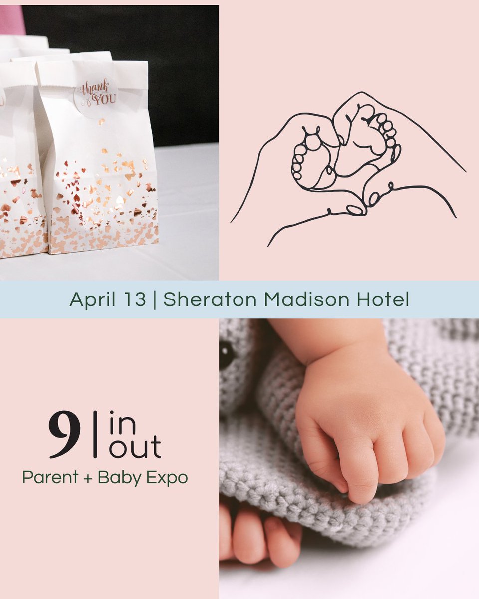 AngelRealtorWI's tweet photo. Are you expecting or know someone who is? 👶🩷
9in|9out Parent &amp; Baby Expo's mission is to connect new &amp; expecting parents with the (local) resources they need for a happy &amp; healthy birth and postpartum experience. All the info and tickets: https://t.co/7x3cr8WHpP https://t.co/UJragmMA0W
