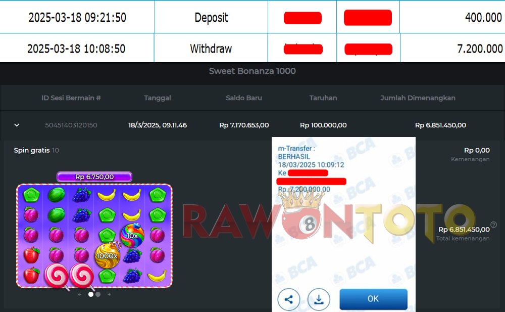rawontoto's tweet photo. Selamat kepada userid [Kuxxx]   
 berhasil mendapatkan kemenangan pada permainan Sweet Bonanza 1000 pada tanggal 18 Maret 2025  
 link gacor : https://t.co/L9XeVH0f1Z
  .
 #slotgacorindonesia #MAXWIN #slot #fypviraltwitter https://t.co/nQnkLxqT9H