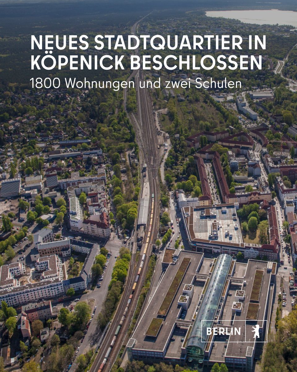 Eine echte Wohnraumoffensive, die eine spürbare Entlastung auf dem Wohnungsmarkt schafft, das hat sich der Senat vorgenommen. Auf dem ehemaligen Güterbahnhof Köpenick entsteht ein weiteres Wohnquartier mit 1800 Wohnungen und zahlreichen Bildungs-, Kultur- und Sozialeinrichtungen.