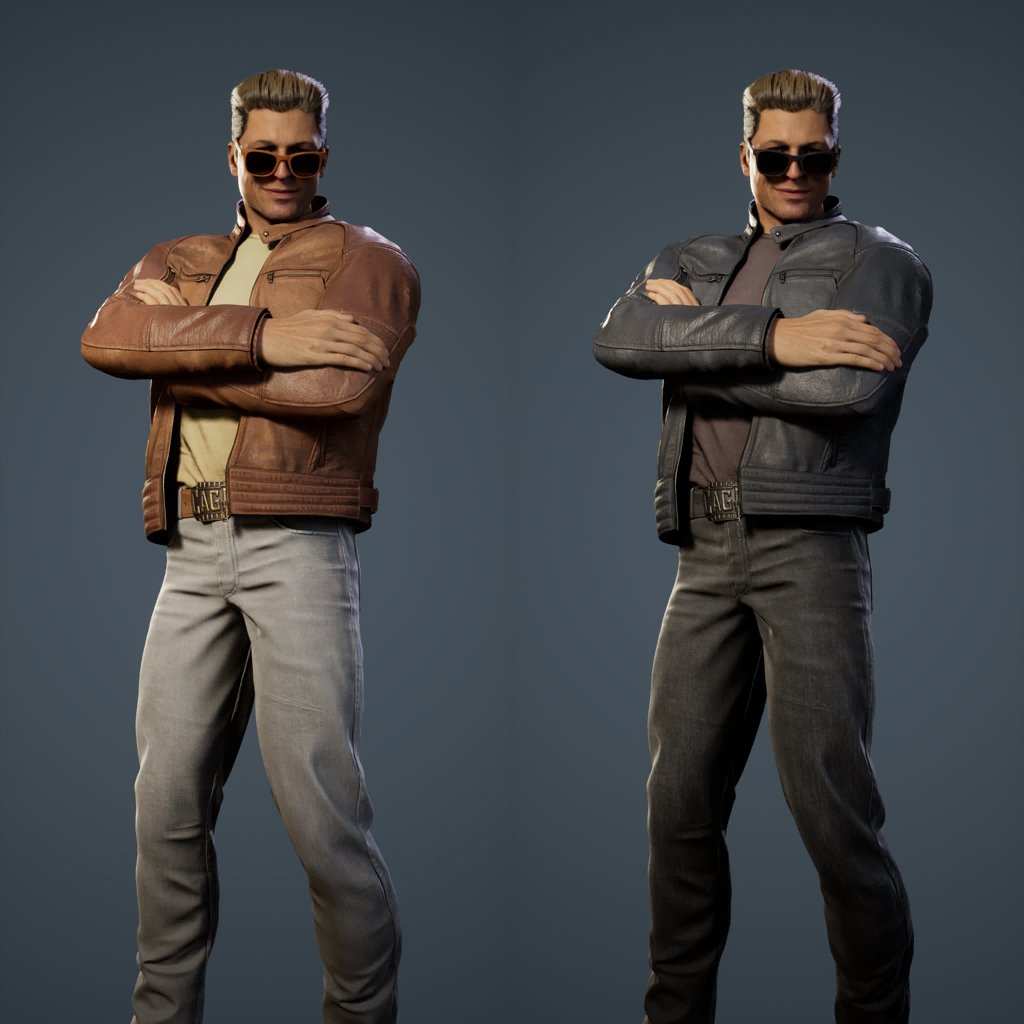 JohnnyCageMods's tweet photo. Johnny's new skin w/palettes and gear. https://t.co/K3F1DGT1nY