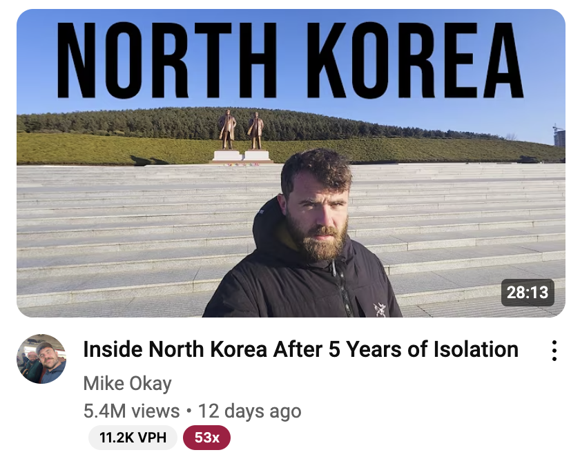 YutoTas's tweet photo. YouTube absolutely loves promoting your best concepts.

Already a well established YouTuber, Mike Okay just had a huge banger with this video thanks to the concept.

This could just as easily happen on a fresh channel https://t.co/oZeHH3J5WA