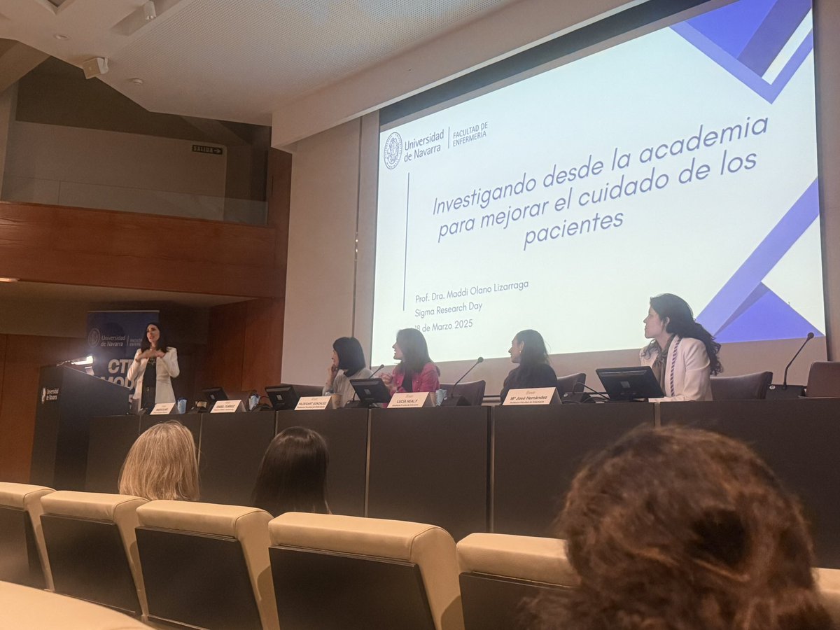 Mónica Vázquez Calatayud (@calatayudmonica) on Twitter photo ✨<a href="/MaddiOlano/">Maddi Olano Lizarraga</a> pone la 🍒 al #SigmaResearchDay
“Los pacientes quieren un cuidado humanizado” “La #investigaciónenfermera permite diseñar intervenciones para brindar un cuidado #humanizado & mejora los resultados de salud” ✨<a href="/MaddiOlano/">Maddi Olano Lizarraga</a> pone la 🍒 al #SigmaResearchDay
“Los pacientes quieren un cuidado humanizado” “La #investigaciónenfermera permite diseñar intervenciones para brindar un cuidado #humanizado & mejora los resultados de salud”
